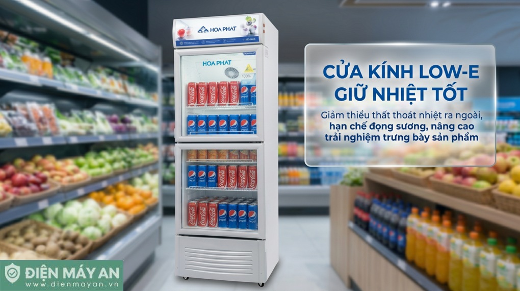 Tủ mát 2 cánh Hòa Phát 280 lít HSR S6280.Z